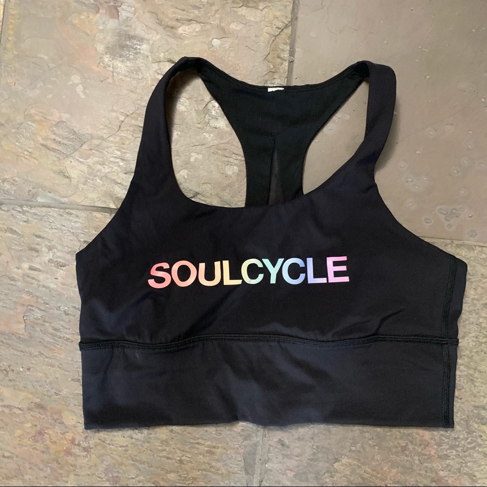 Lululemon Soulcycle Rainbow Sports Bra Size 10